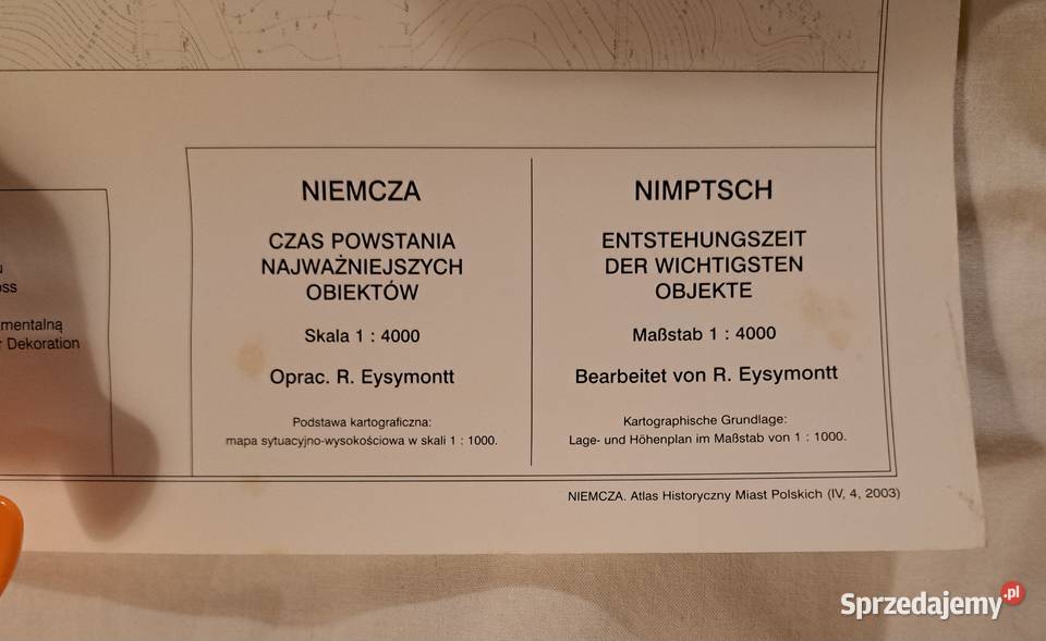 Niemcza Dolny Śląsk Nimptch plany miasta piwnic Brzesko