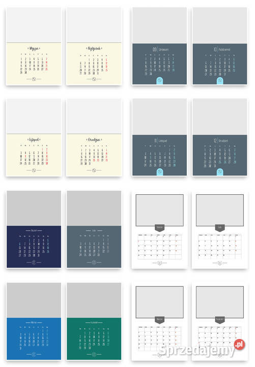 Foto Kalendarz Szablony A3 Kalendarium 2025 DVD małopolskie Kraków