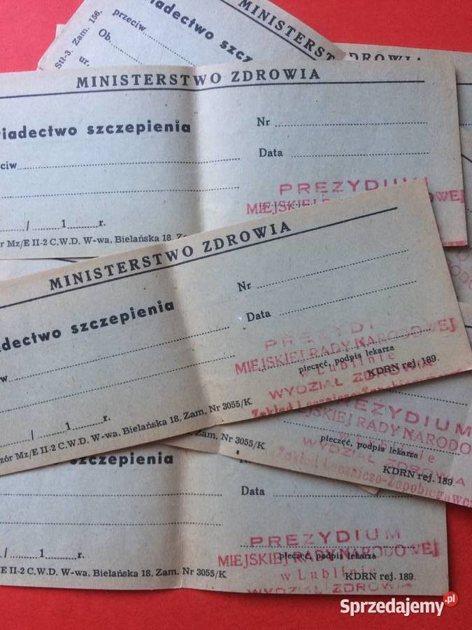 502 13 Druków Świadectwo Szczepienia zachodniopomorskie