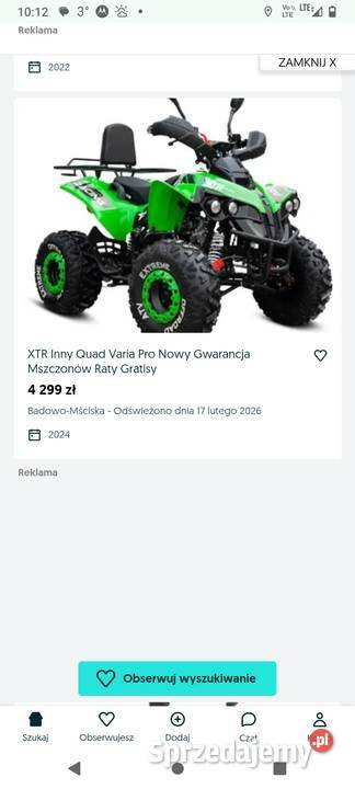 Quad 125 11 stan nieuszkodzony