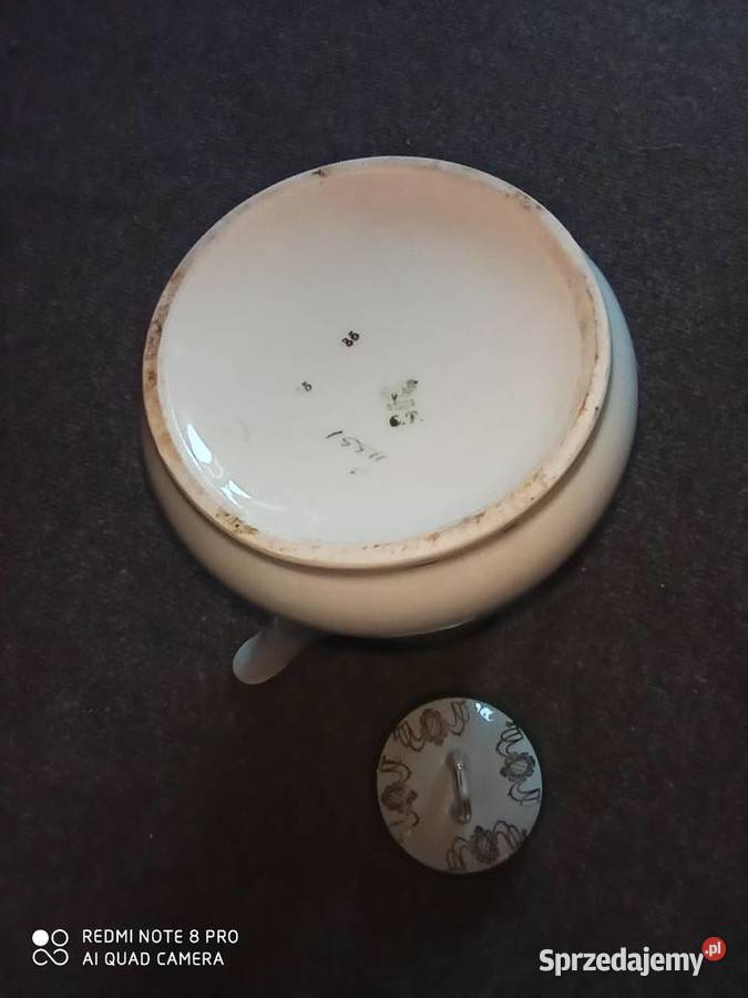 Wielki Dzbanek C T Z Zielonym paskiem Syg z lat Gdańsk sprzedam