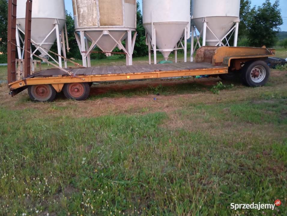 Przyczepa niskopodwoziowa Pomśrem 3 osiowa nieuszkodzony