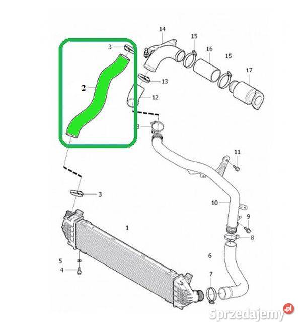 RURA PRZEWÓD RURA VOLVO V40 D2 16D 31293717 sprzedam
