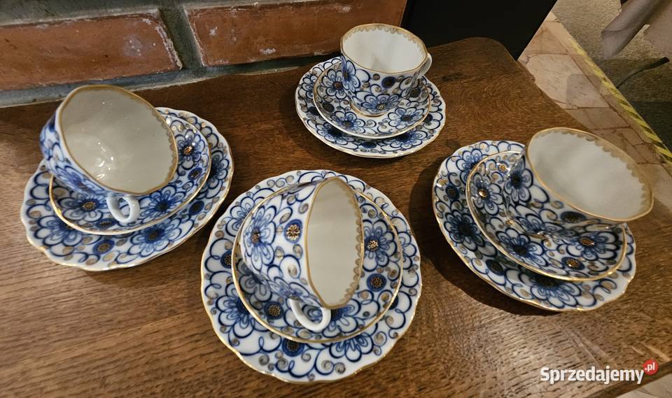 Łomonosow 4 filiżanki do kawy model Powój Lublin