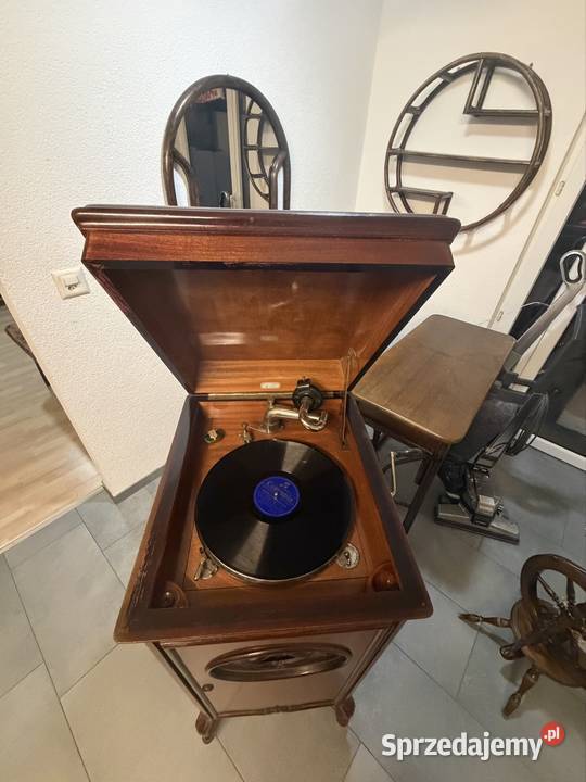 Gramofon Willy Probst Konstanz okolo 1920 Łagiewniki