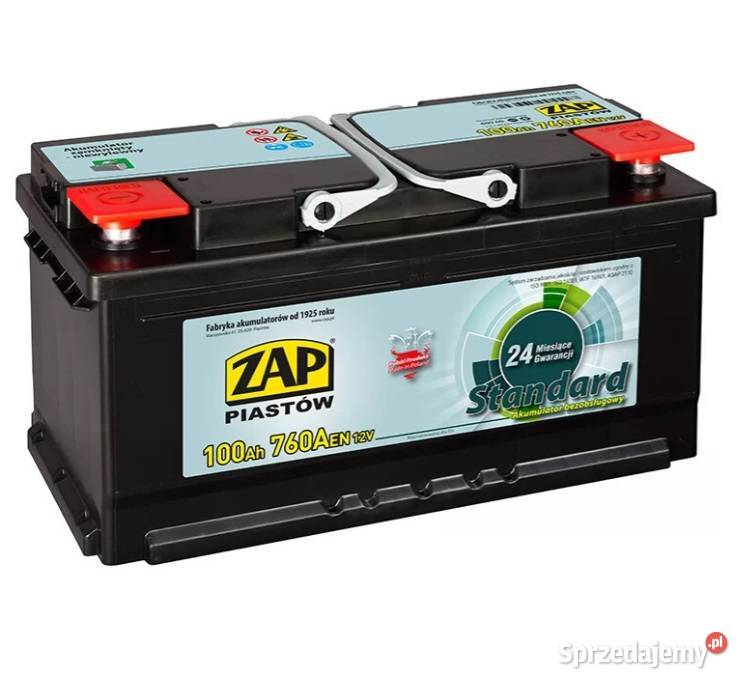 Akumulator ZAP Standard 100Ah 760A PRAWY PLUS Wrocław