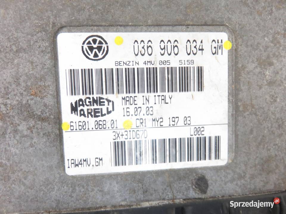 STEROWNIK SEAT IBIZA III 14 16V 036906034GM