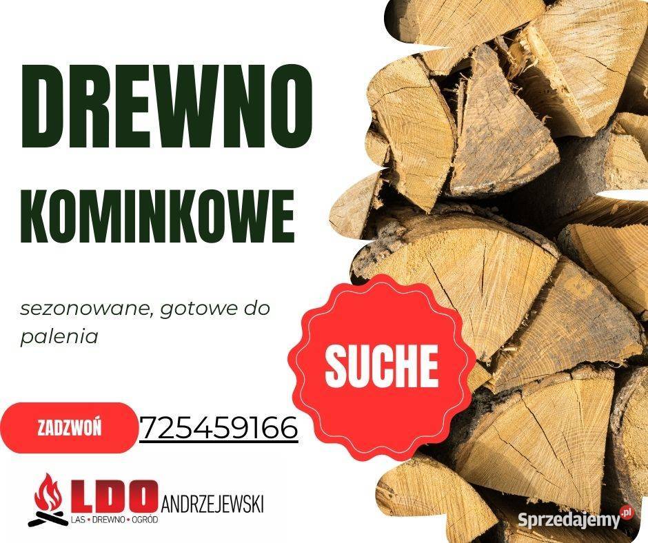Gwarancja drewno kominkowe suche sezonowane dąb Opał lubuskie Zielona Góra
