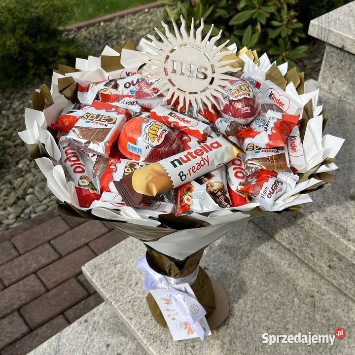 Bukiet ze slodyczy Kinder Prezent na Urodziny Warszawa