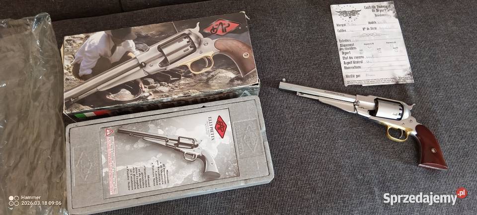 Rewolwer czarno prochowy Remington INOX stal podkarpackie Jasło