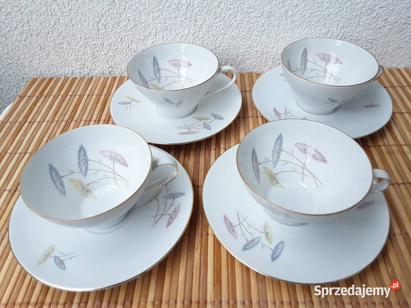 Porcelana Breuther Bavaria 4 filiżanki ze Warszawa