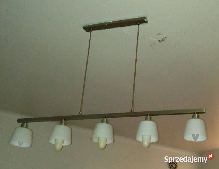 Sprzedam lampę pokojową biały Dom i Ogród Kraków