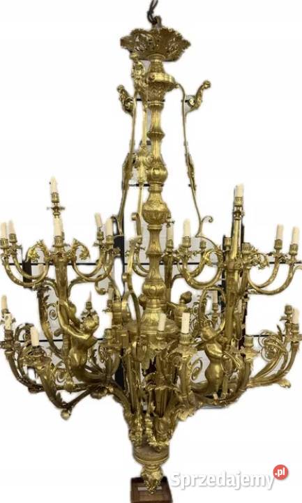 Zyrandol brąz pałacowy OKAZJA Kraków