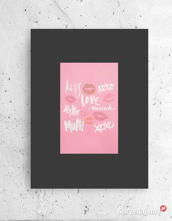 mały plakat do sypilani miłość plakat A4 kiss kujawsko-pomorskie Bydgoszcz