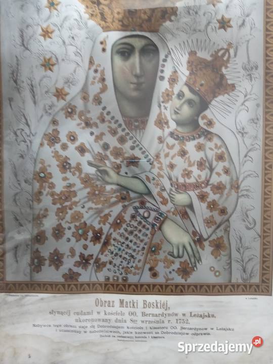 Święta MB Leżajsk litografia