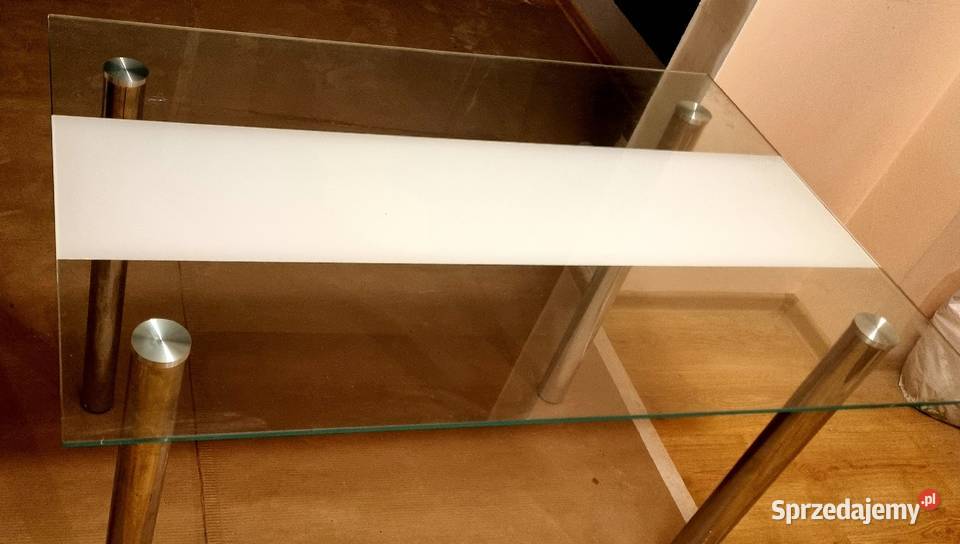 Stół szklany 120x80cm ze szkła hartowanego