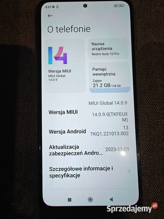 Xamoi redmi note 10 8g128 ram śląskie