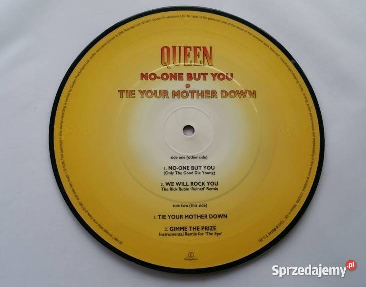 Queen NoOne But You 7 Yellow Picture Disc Kraków