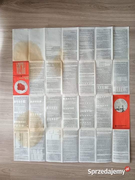 Polska Mapa Przeglądowa Europy PPWK PRL Kraków