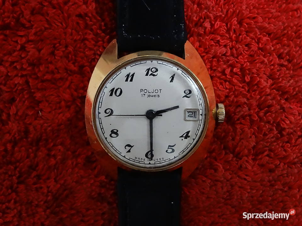 Zegarek POLJOT 17 JEWELS Pozłacany AU 10 Made in Biłgoraj
