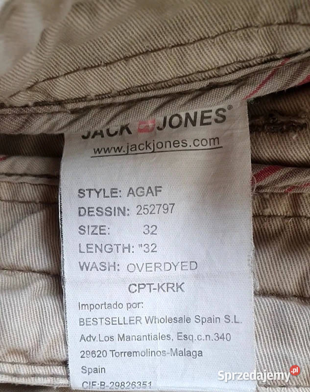 Spodnie bojowki cargo M65 JackJones sprzedam