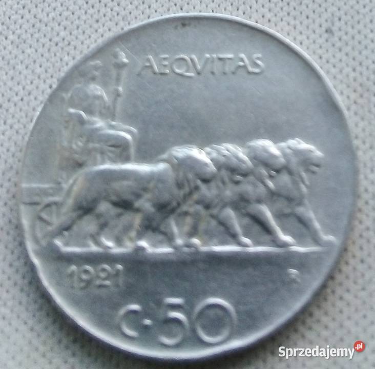 WŁOCHY 50 CENTESIMI1921 r Legionowo