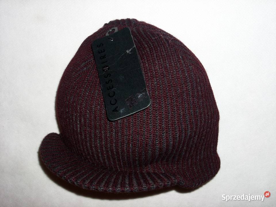 Czaka z daszkiem dzianinowa Ciepła Nowa Nowy Sącz sprzedam