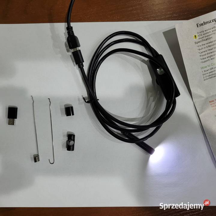 Endoskop kamera inspekcyjna IP 67 7mm Android PC Sosnowiec