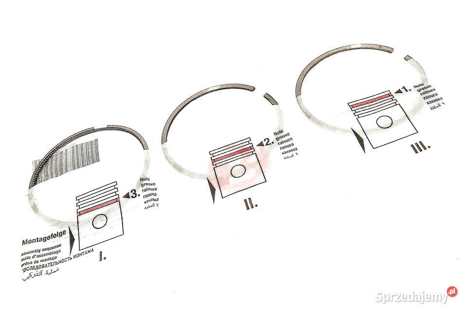 Pierścienie tłokowe Deutz BF913 F913 791561001 sprzedam