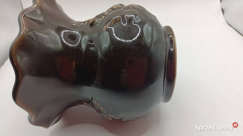 Brązowy wazon ceramiczny Sweden Wazony lubelskie