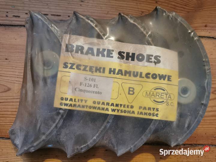 Szczęki hamulcowe Mareta do S101 Fiat 126 FL Lębork sprzedam