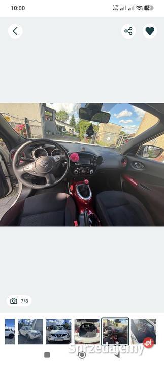 Nissan juke biała perła Rybnik