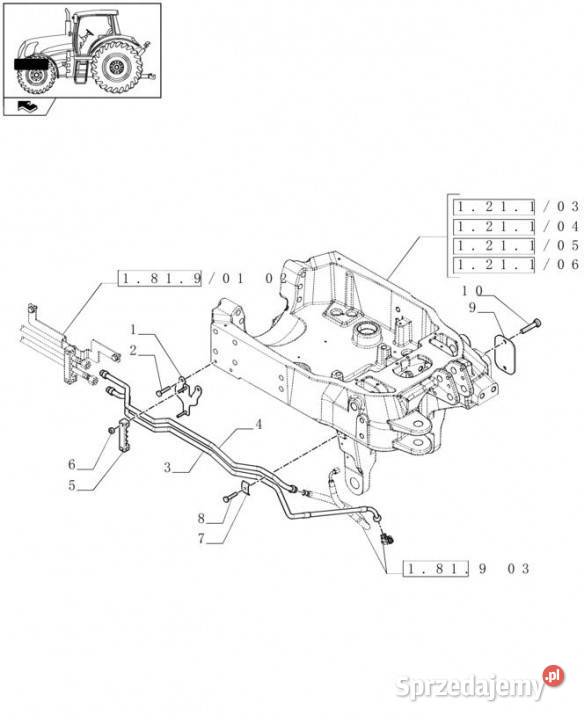 Holland T6010 T6090 T6070 Rurka ciśnieniowa Jastrzębniki sprzedam