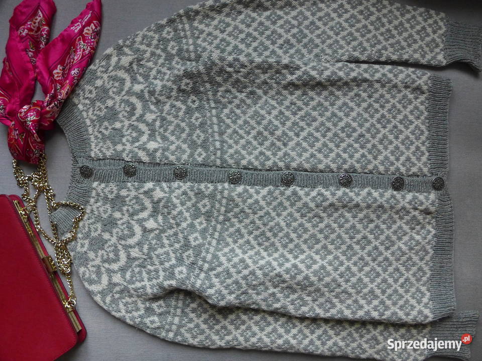 HANDMADE wełniany sweter ręcznie robiony Rozmiar 34(XS) Warszawa