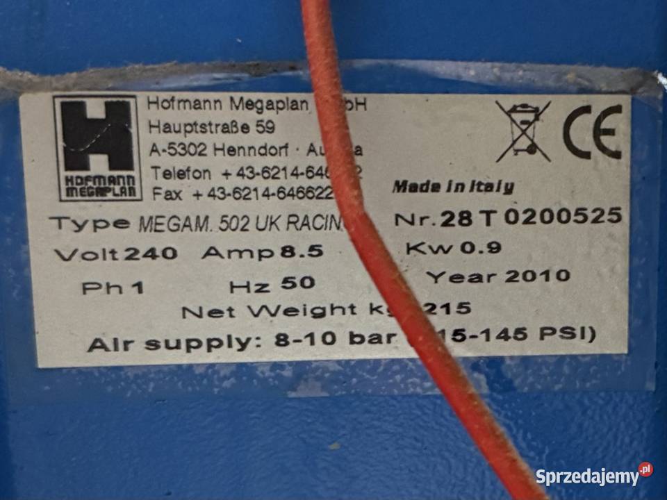 Montażownica Hofmann Megaplan Megamount 502 UK Pręczki
