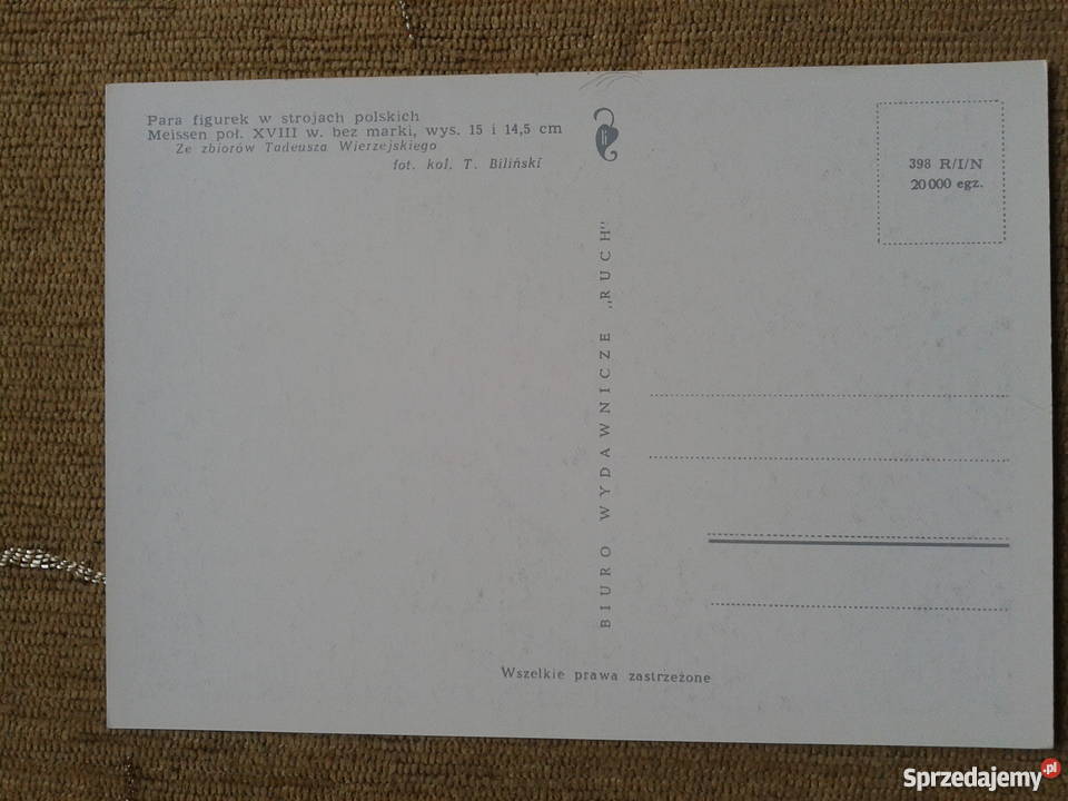 PARA FIGUREK W STROJACH POLSKICH MEISSEN POŁ Piszczac