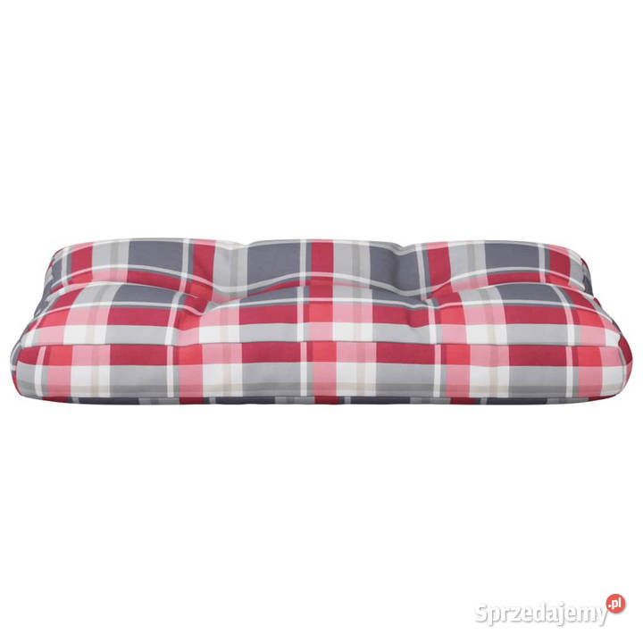 Poduszka na paletę czerwona krata 80x40x12 mazowieckie