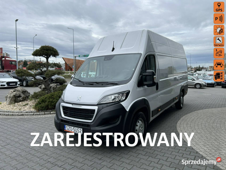 Peugeot Boxer L4H3 led kamera nawigacja tempomat garażowany Motoryzacja