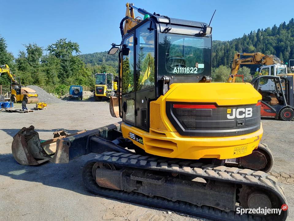 Koparka gąsienicowa JCB 85Z1 2019r szybkozłacze nie Koparki małopolskie Maków Podhalański