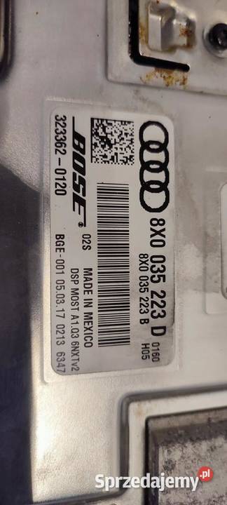 AUDI Q3 8U WZMACNIACZ BOSE 8X0035223D