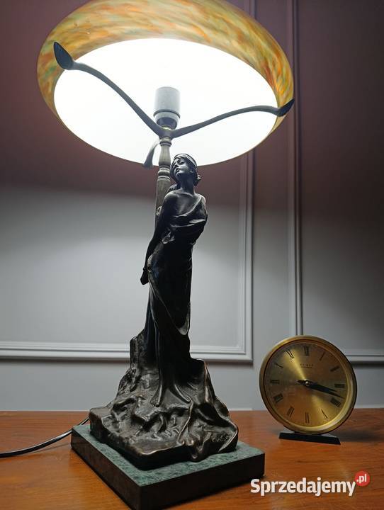 Lampa gabinetowa secesyjna Art Nouveau Deco E dolnośląskie Legnica sprzedam