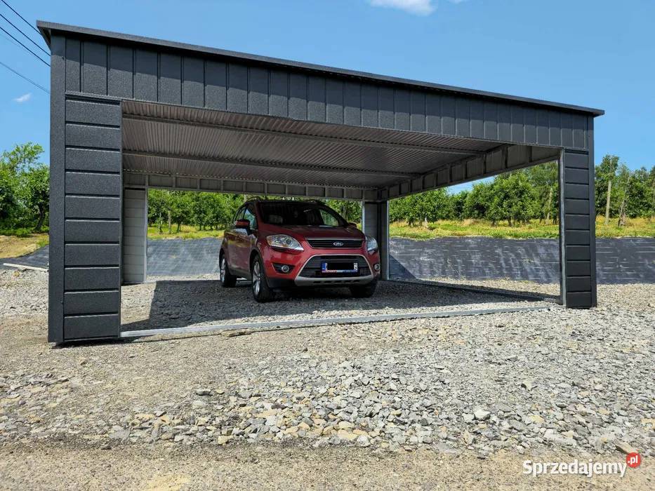 GRAFIT CARPORT ALTANA na pojazd Garaże Garaż blacha Wałbrzych