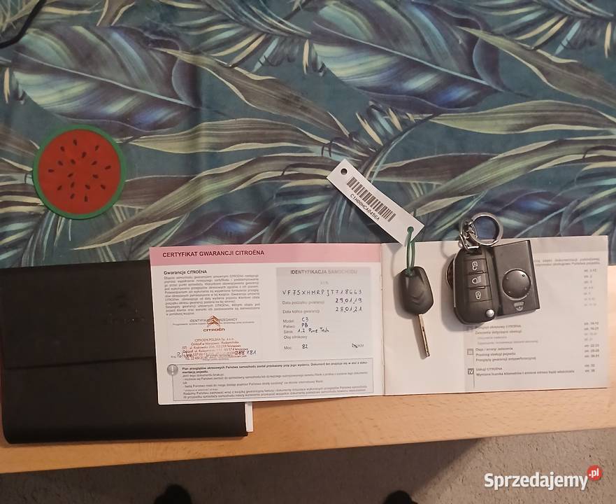 Sprzedam Citroen C3 SHINE 12 PureTech 82 Salon gniazdo USB Zielonka