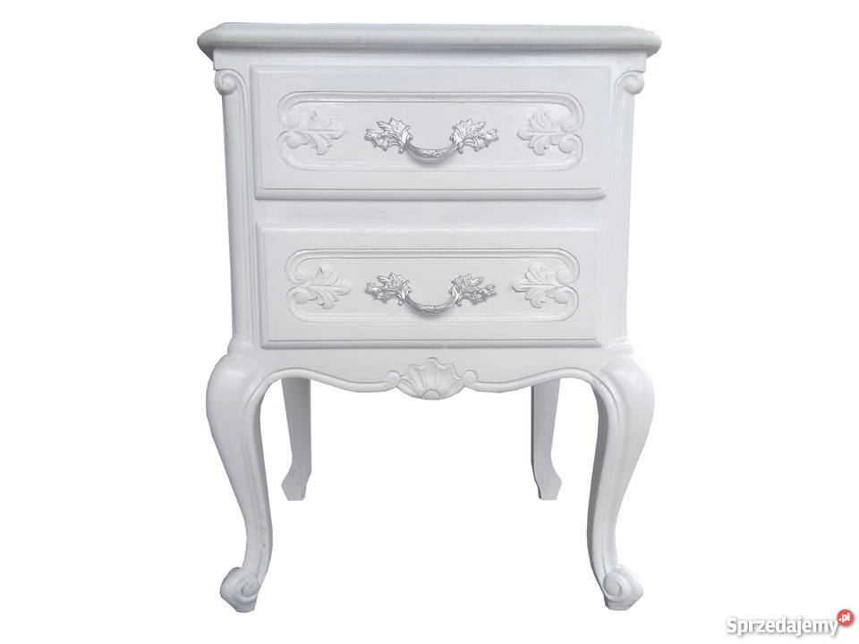 Ludwikowska szafka nocna śnieżna biel