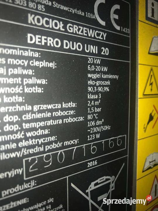 Kocioł Defro na ekogroszek