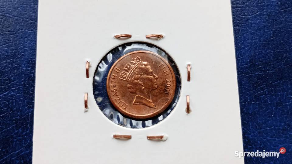 Stare monety 1 cent 2001 Fidzi Lesko