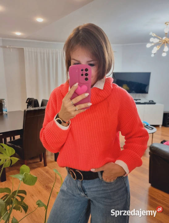 Piękny sweter neonowy Rozmiar 38(M)