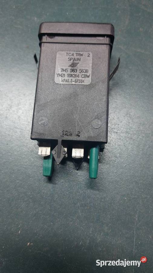 Przełącznik grzania foteli VW Ford OE 7M5963563B osobowe Panele sterowania, przełączniki lubuskie Skwierzyna