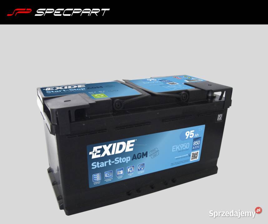 Akumulator EXIDE AGM STARTSTOP EK950 95Ah 850A Tczew sprzedam