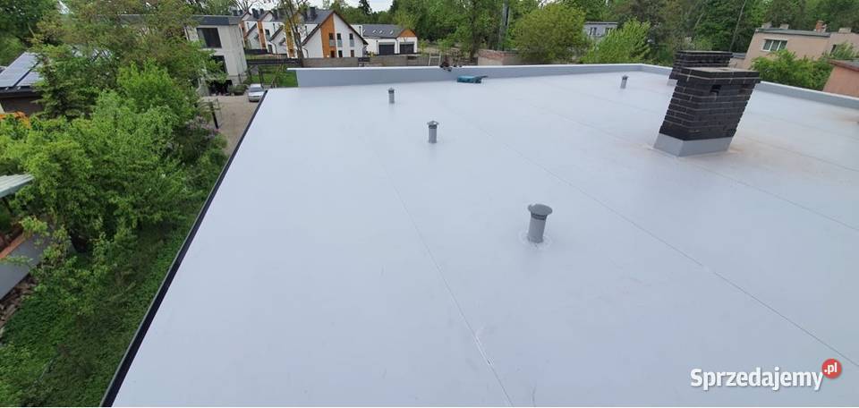 Dachy płaskie membrana PVC EPDM remont dachu Kraków
